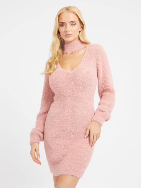 Obleke GUESS Fuzzy Sweater Roza | W3BK0ZZ3BS0