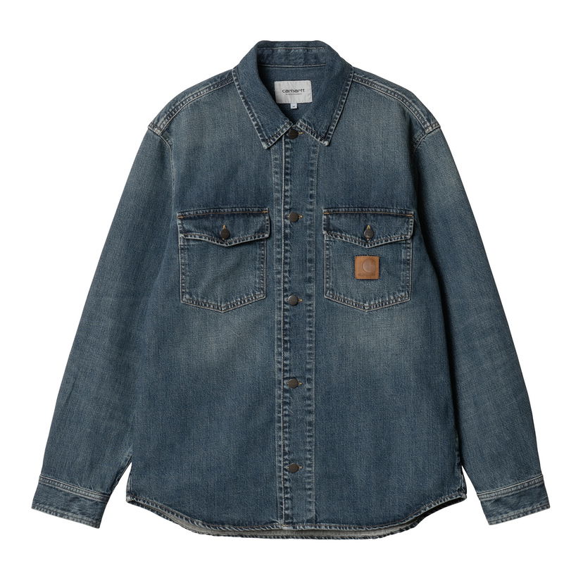 Srajce Carhartt WIP Blue Denim Shirt Jacket Modra | I034735_9