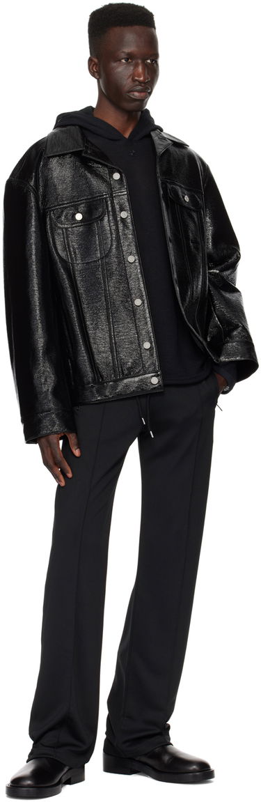 Pulover Courrèges Courrèges Mesh Hoodie Črna | 124JHO027JS0069, 3