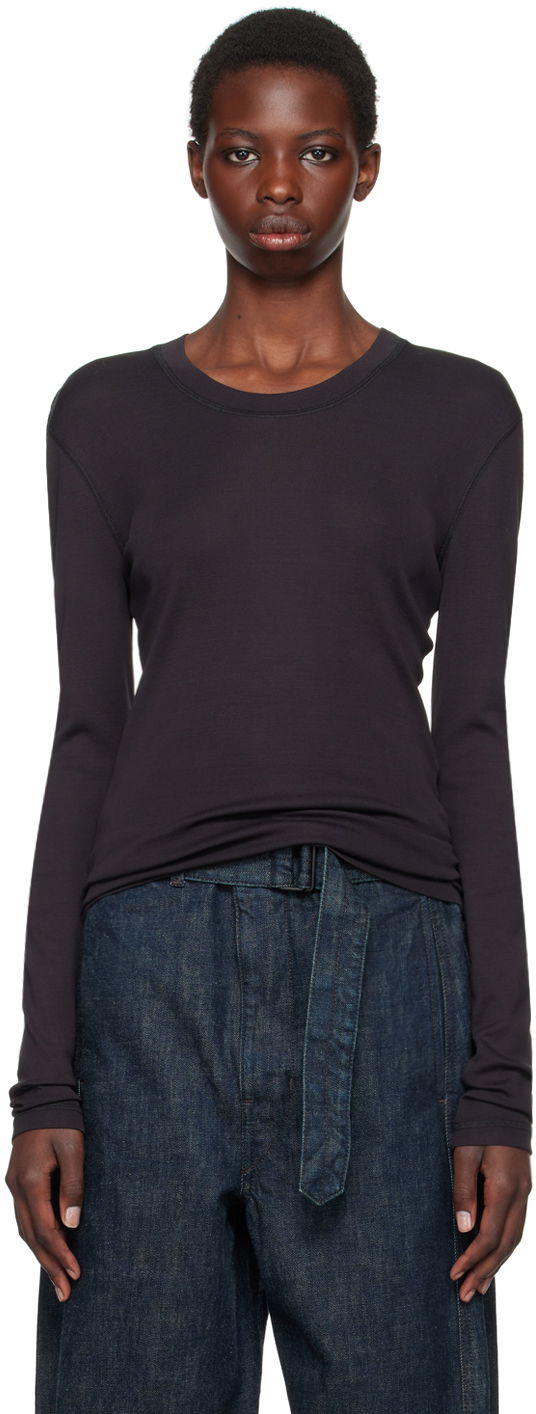 Majica LEMAIRE Long Sleeve T-Shirt Črna | TO1319 LJ1016