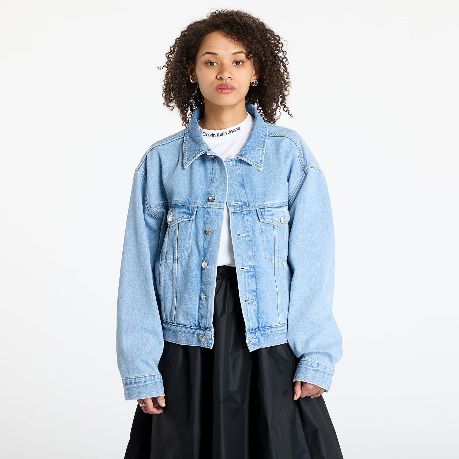Jakna CALVIN KLEIN Calvin Klein Jeans Boxy Denim Jacket Modra | J20J224548 1A4, 0
