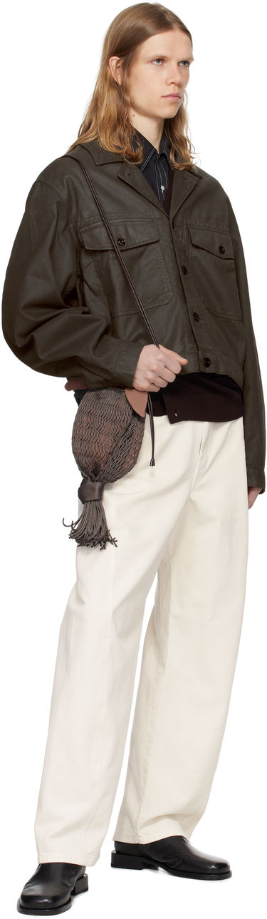 Hlače LEMAIRE Lemaire Twisted Belted Trousers Bela | PA326 LD1034, 3