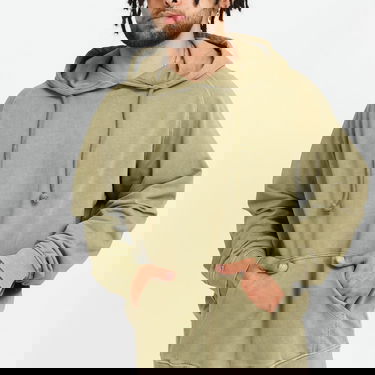 Pulover Urban Classics Overdyed Hoody Zelena | TB4388-khaki, 2