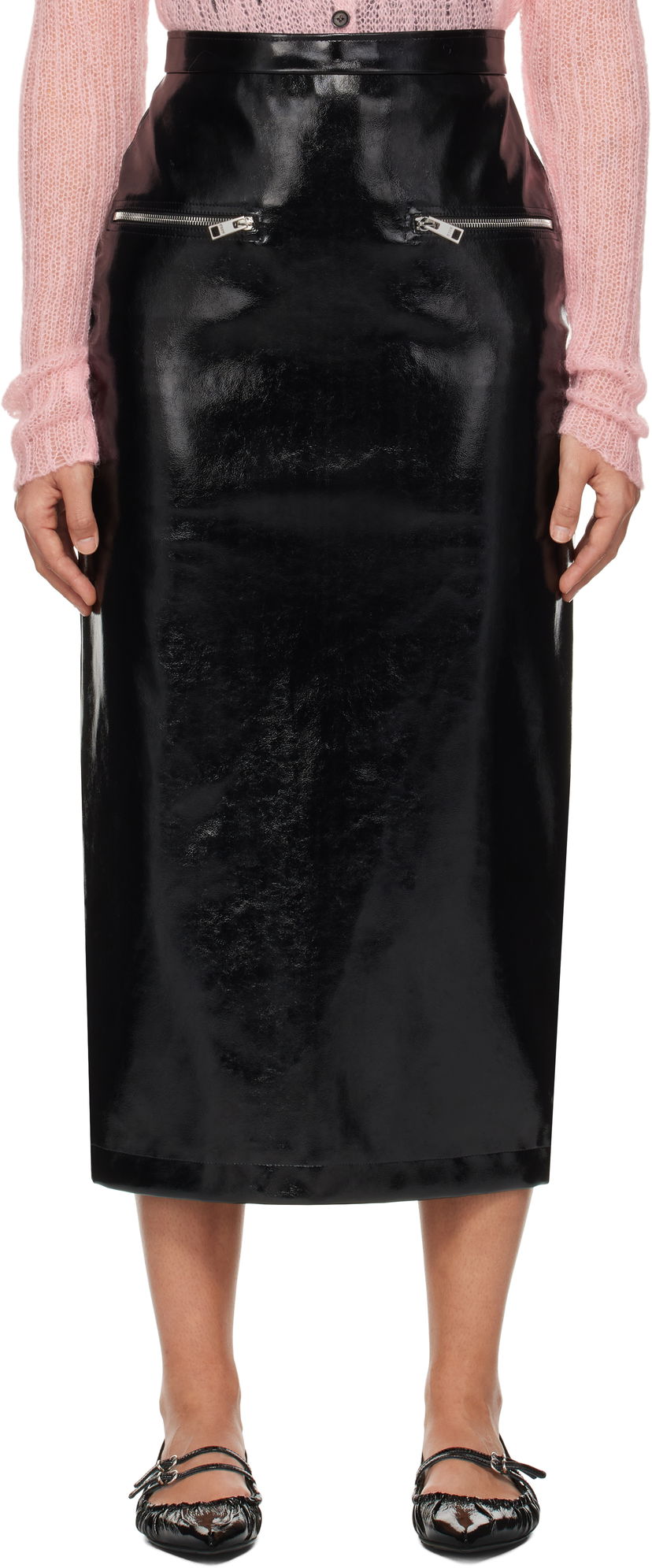 Krila MSGM Midi Skirt Črna | 3742MDD04 247800