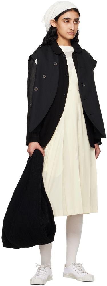 Obleke Comme des Garçons Comme des Garçons Girl Pleated Midi Dress Bela | NM-A008-051, 3