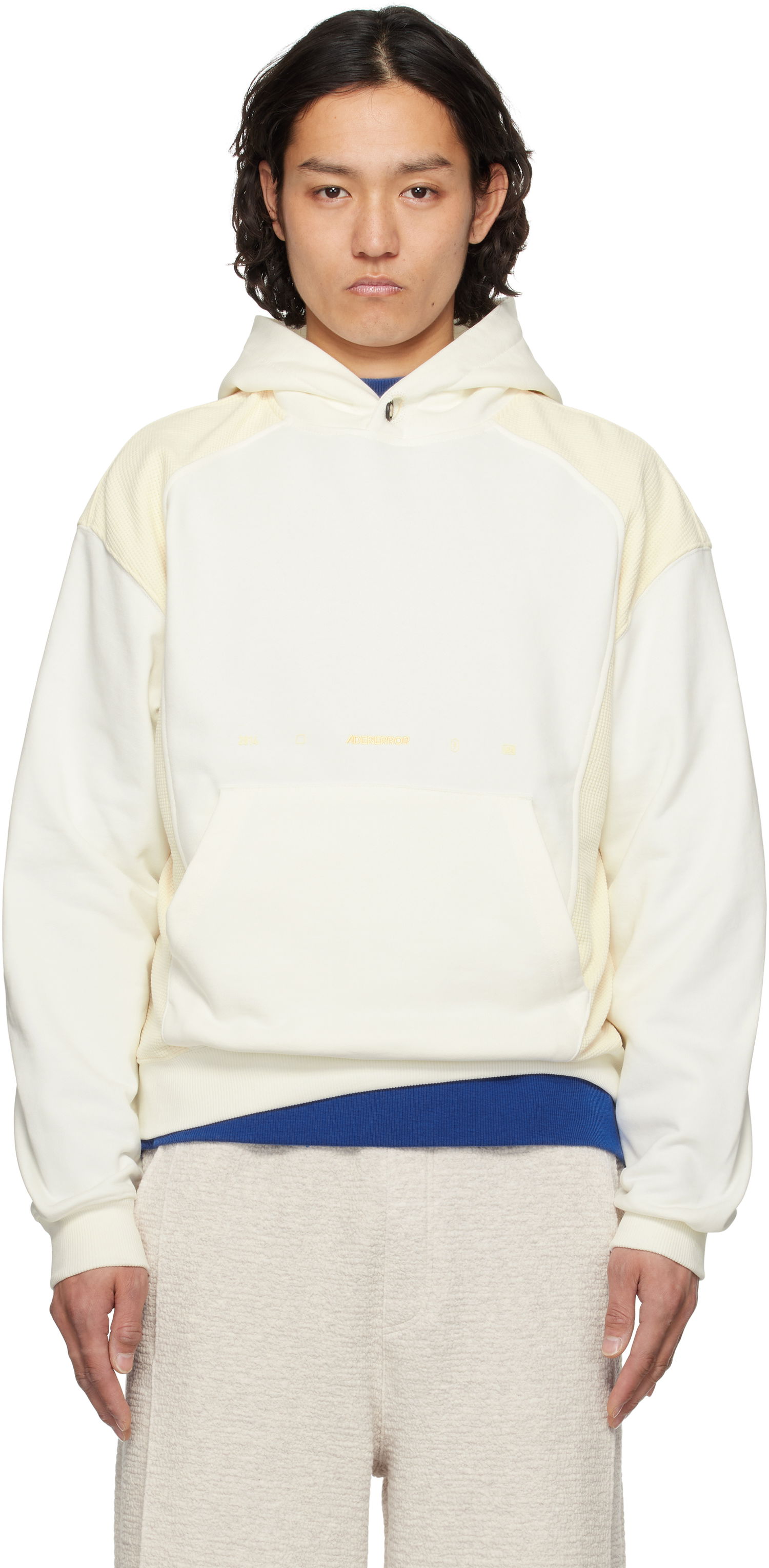 Pulover ADER ERROR ADER error Product. 28 Hoodie Bela | BO01SSHD0101IV, 0