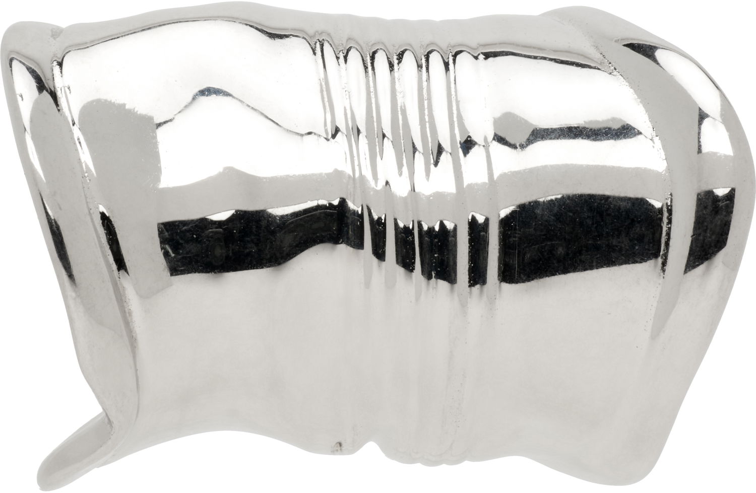 Uhani Jean Paul Gaultier Jean Paul Gaultier 'The Crushed Can' Silver-Tone Ear Cuff Kovinski | 25/03-W-JW016-X053-91, 0