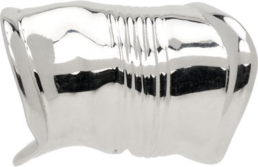 Uhani Jean Paul Gaultier Jean Paul Gaultier 'The Crushed Can' Silver-Tone Ear Cuff Kovinski | 25/03-W-JW016-X053-91, 0