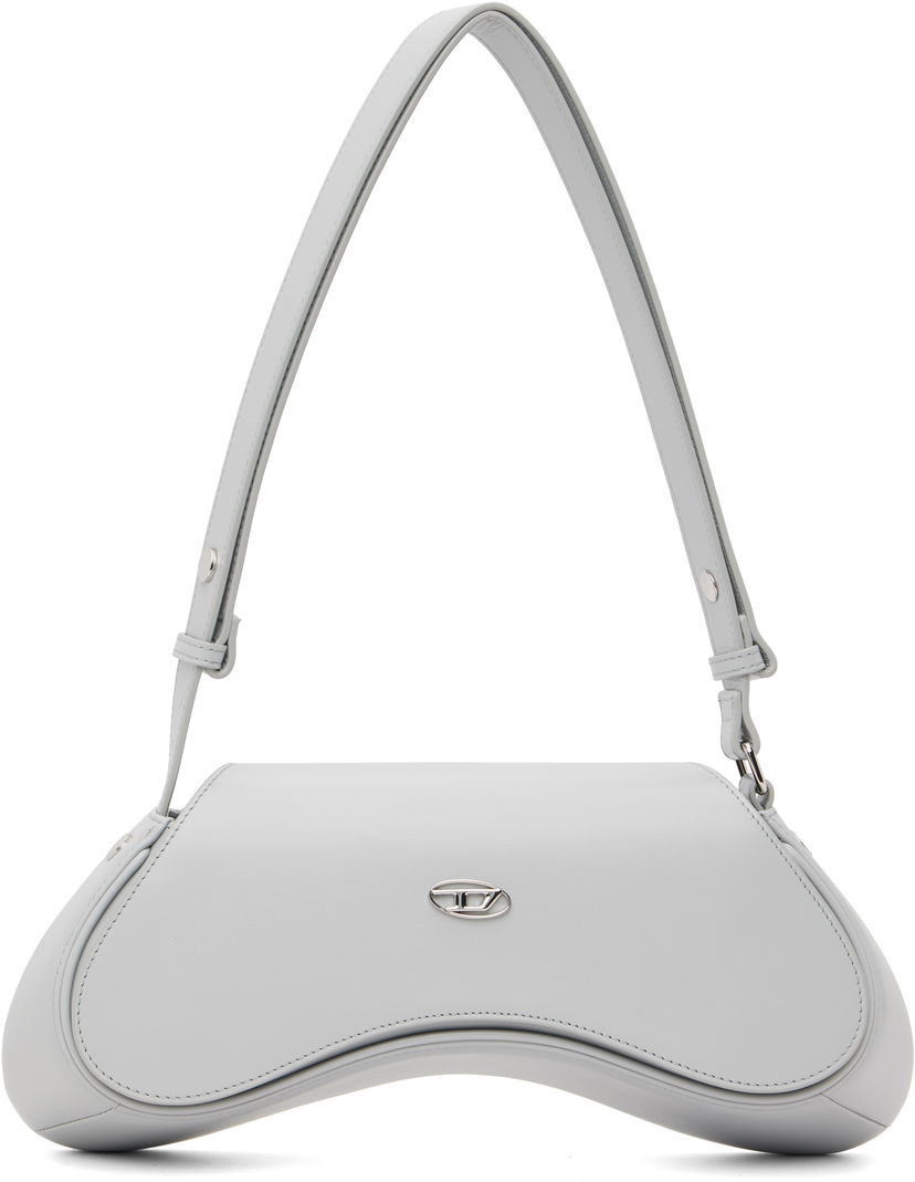 Torba za čez ramo Diesel Play Curved Crossbody Bag Siva | X10221 PR227