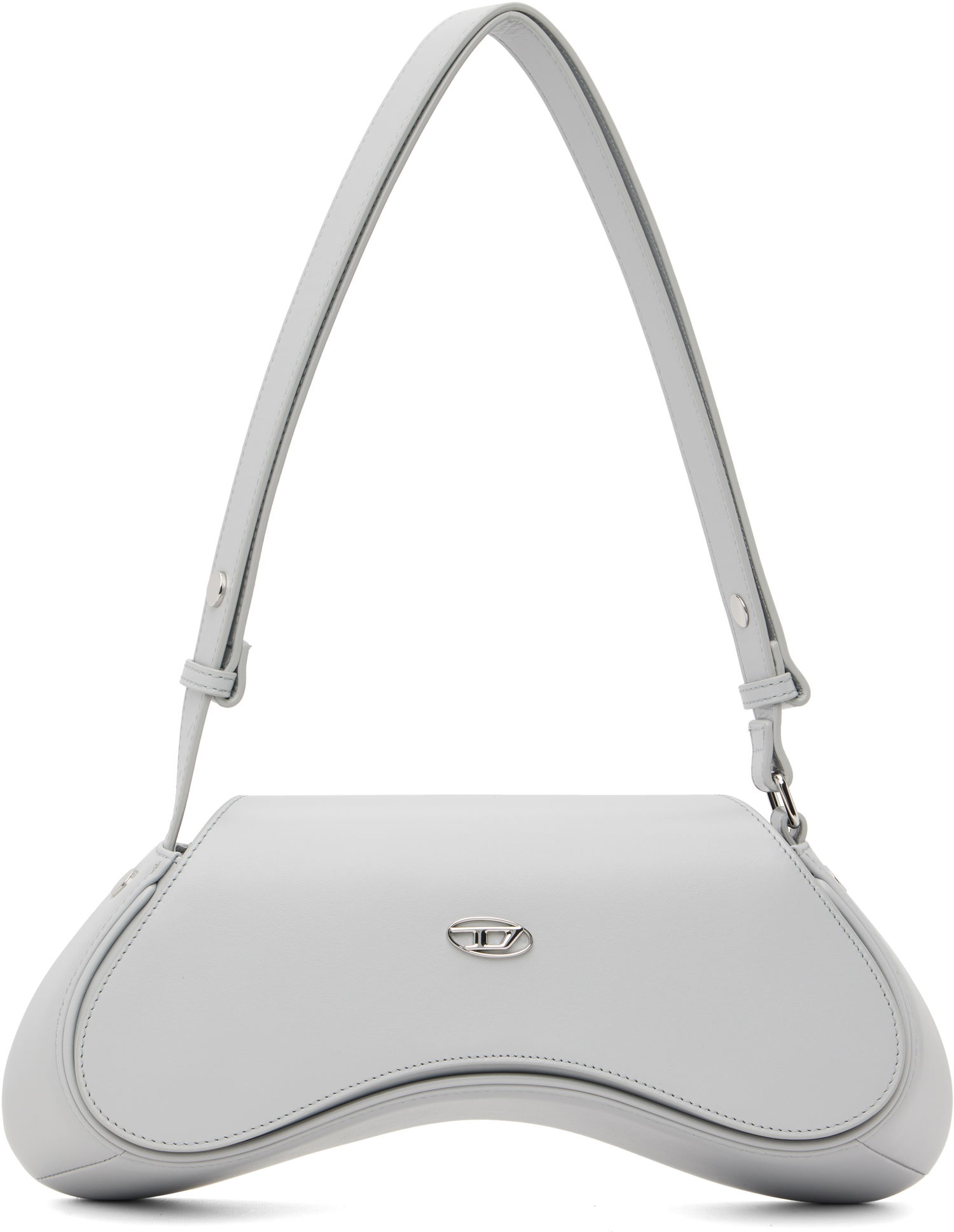 Torba za čez ramo Diesel Play Curved Crossbody Bag Siva | X10221 PR227, 0