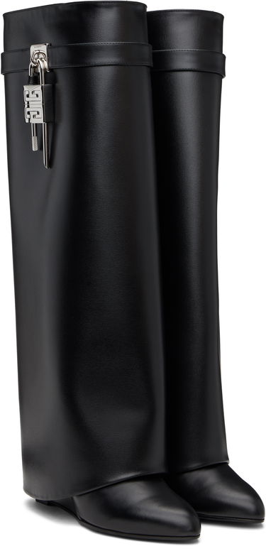 Oblačila Givenchy Givenchy Shark Lock Tall Boots Črna | BE702XE1NG001, 3