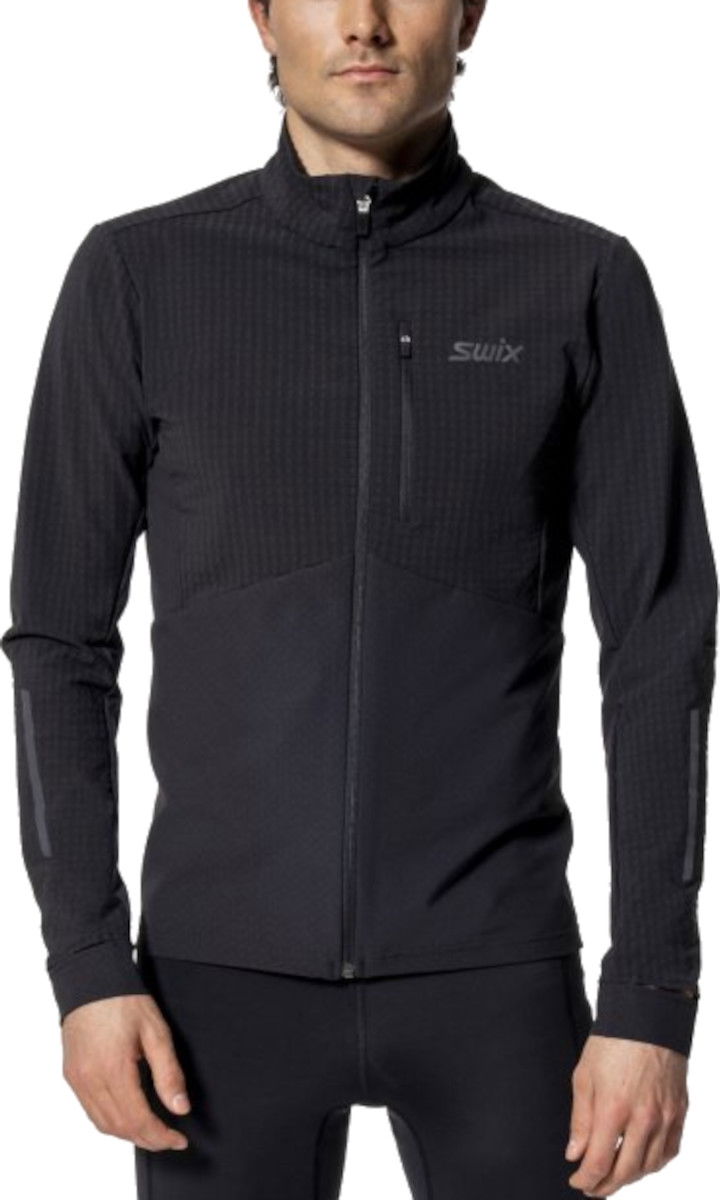 Vetrovka SWIX Swix Pace Hybrid Jacket Črna | 10011-23-10000