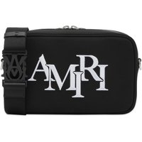 Torbice za okoli pasu AMIRI Staggered Logo Camera Bag Črna | PS24MCC003-BLK, 1