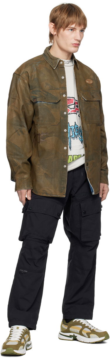 Cargo hlače AAPE by A Bathing Ape AAPE by A Bathing Ape Moonface Logo Utility Cargo Pants Črna | AAPPTMB633XXNBKX, 3