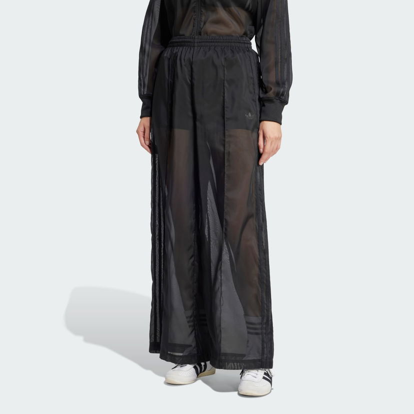 Hlače adidas Performance Adicolor Sheer Wide Leg Pants Črna | JN6124