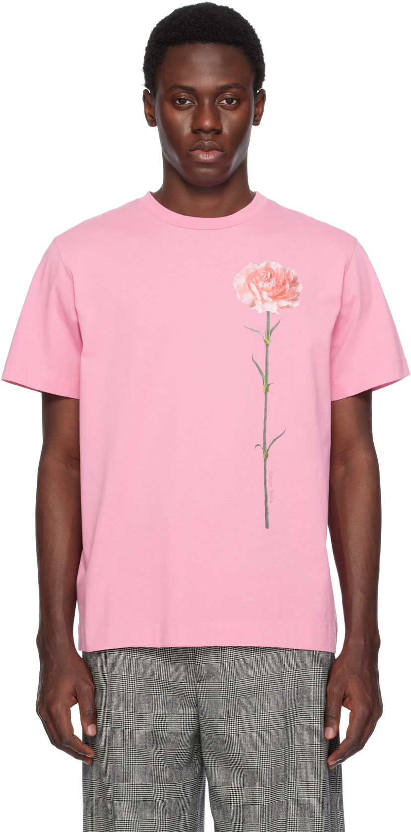 Majica Simone Rocha Simone Rocha Carnation Print T-Shirt Roza | 5195P32A-M 0569