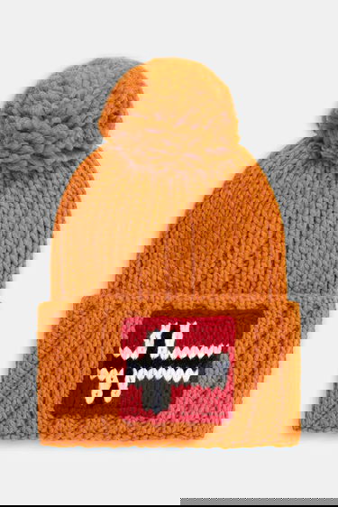 Beanie Napapijri Napapijri Semiury 5 Wool Blend Beanie with Pompom Oranžna | NP0A4GKBA681, 0