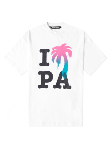 Majica Palm Angels I Love PA Tee Bela | PMAA066S23JER0020184
