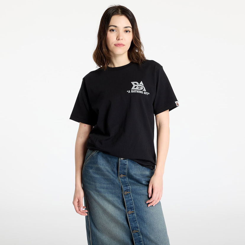 Majica BAPE A BATHING APE Reflector Tech Logo T-Shirt Črna | 001TEL301051MBLK