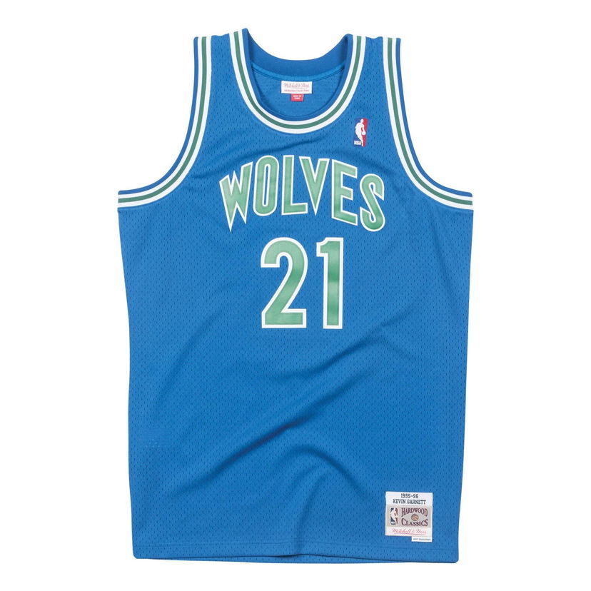 Dres Mitchell & Ness NBA Timberwolves Garnett Swingman Jersey Modra | SMJYGS18182-MTIROYA95KGA