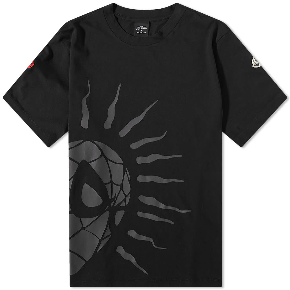 Majica Moncler Spiderman x Side Print Tee Črna | 8C000-04-8390T-999, 0