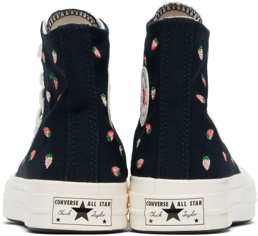 Superge in čevlji Converse Chuck 70 Embroidered Strawberries Črna | A14944C