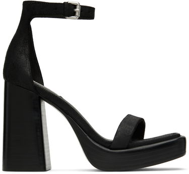 Obleke rag & bone rag & bone Matrix Heeled Suede Sandals Črna | WFF22HF019MX19, 0