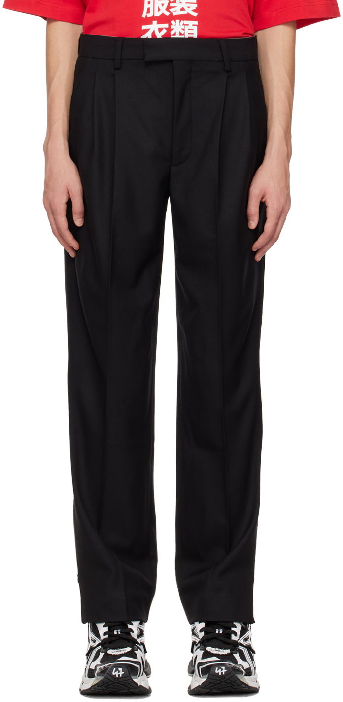 Hlače VETEMENTS VTMNTS Pleated Trousers Črna | VL14PA220B
