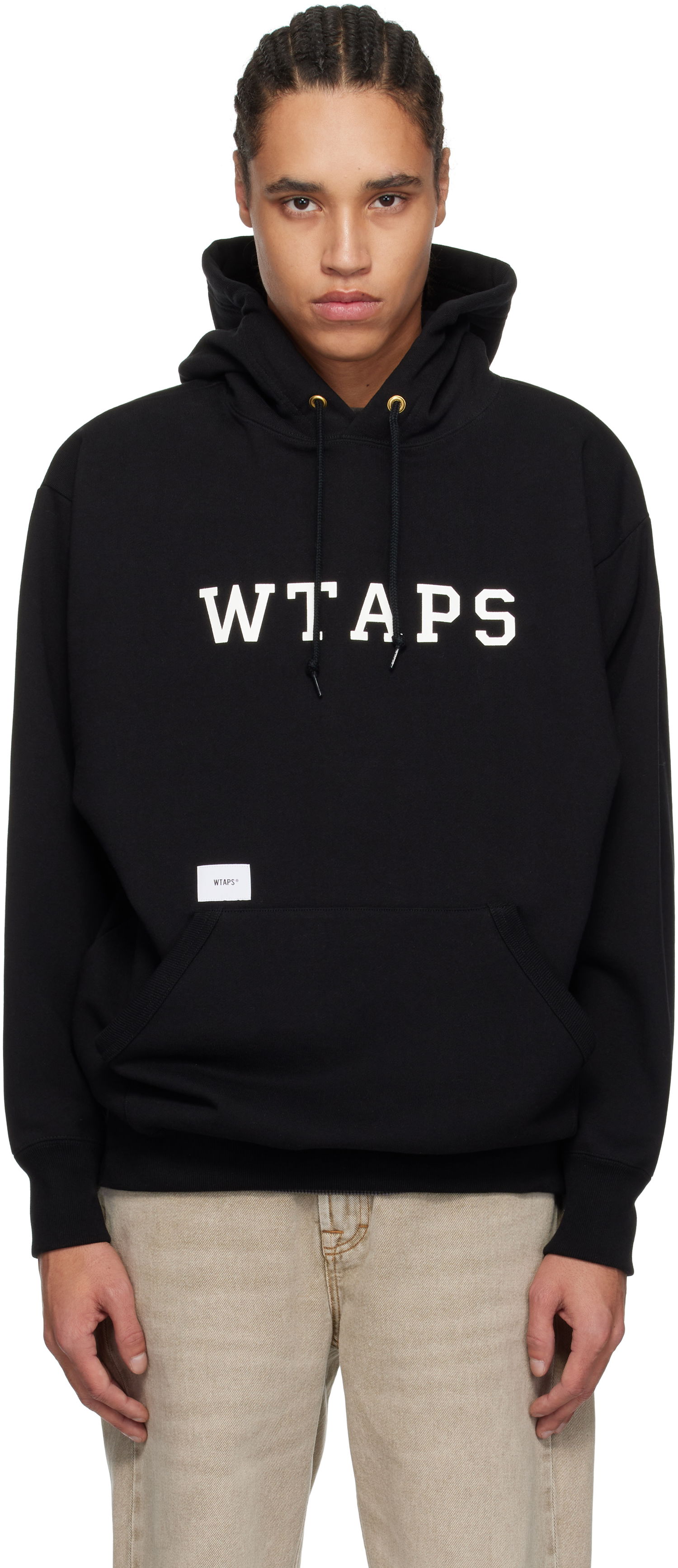 Pulover WTAPS WTAPS Cotton Academy Hoodie Črna | 251ATDT-CSM04, 0