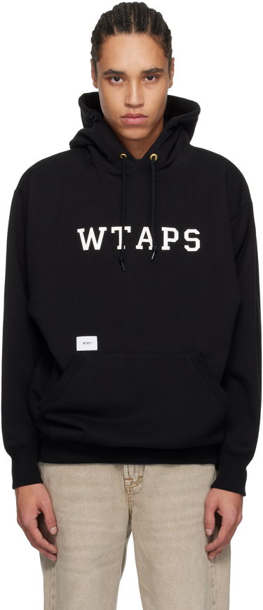 Pulover WTAPS WTAPS Cotton Academy Hoodie Črna | 251ATDT-CSM04, 0