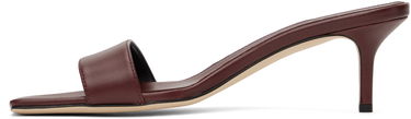 Modni dodatki Aeyde Aeyde Ilvy Leather Mules Bordo | A11-HS-GAIS55TB155-SS25-955-007, 2