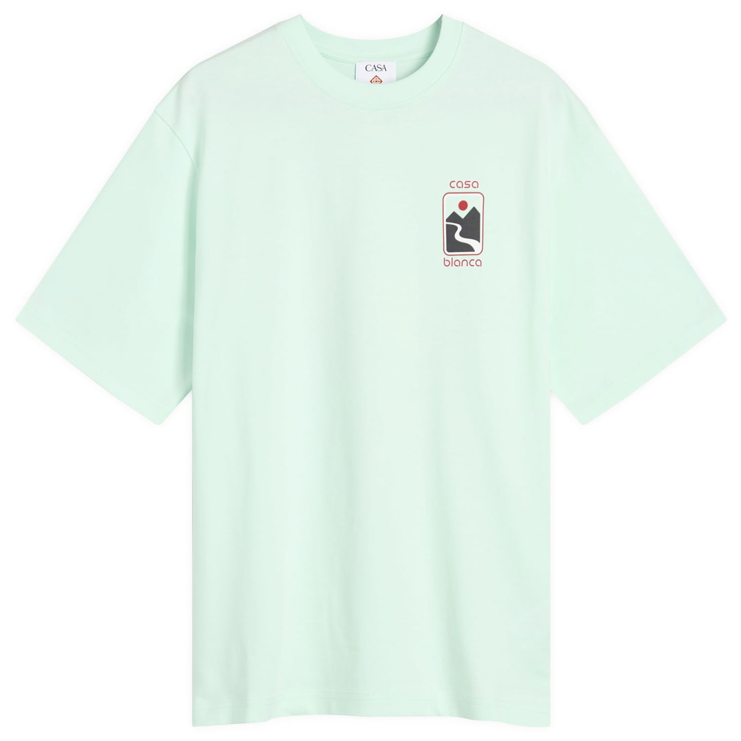 Majica Casablanca Casablanca Sunset Valley Screen Printed Oversized T-Shirt, Size Large Zelena | MPF25-JTS-044-03, 0