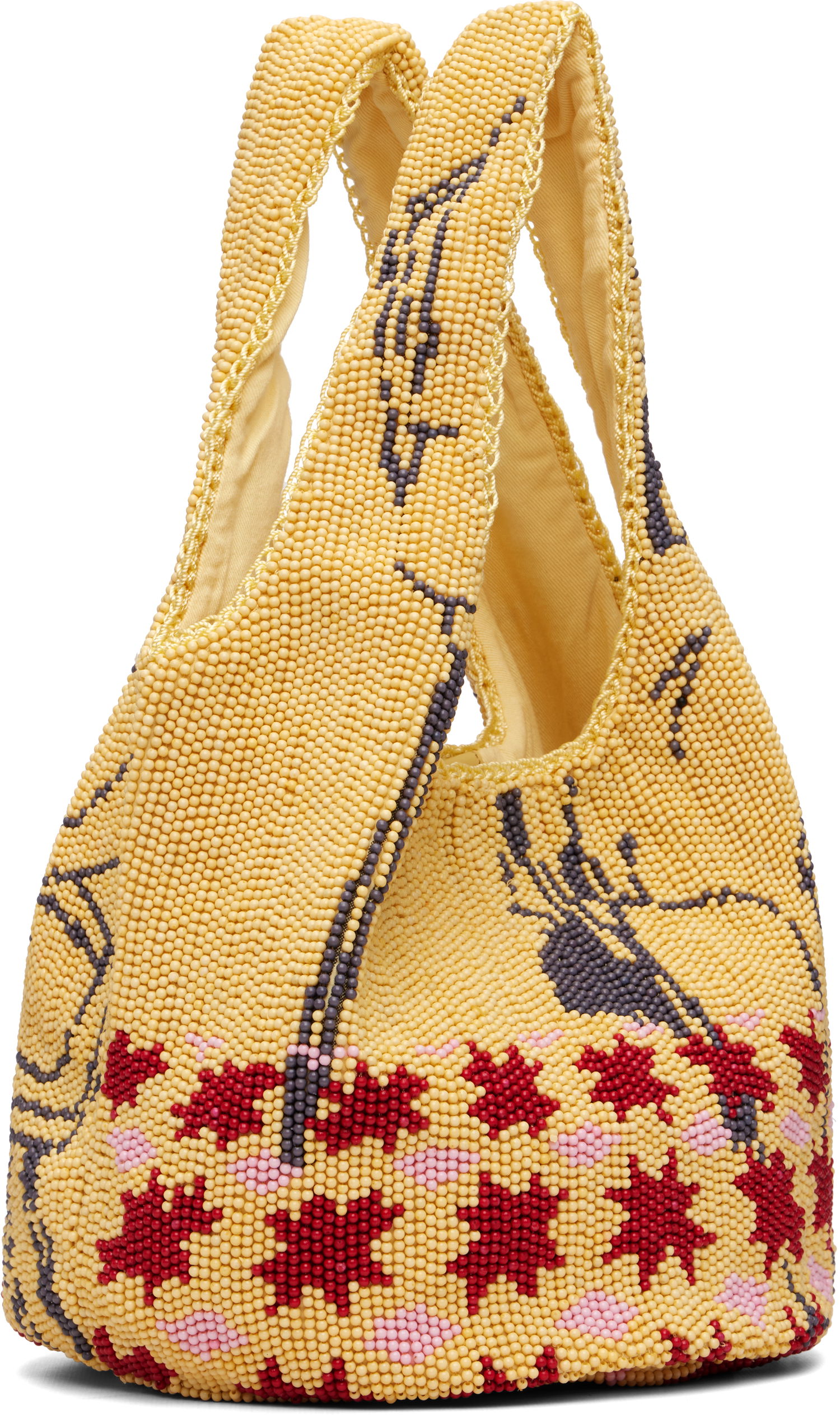 Tote bag JW Anderson JW Anderson Mini Patterned Beaded Shopper Tote Večbarvna | HB0744-FA0471, 1