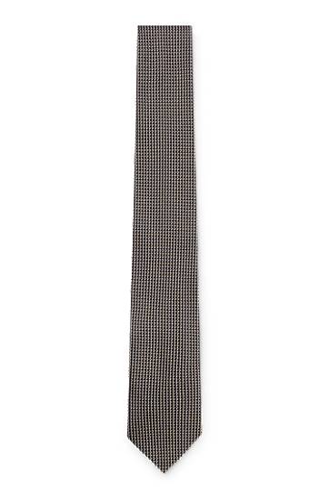 Modni dodatki BOSS Micro Pattern Silk Tie Siva | 50544718
