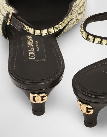 Superge in čevlji Dolce & Gabbana Calfskin Slingbacks Večbarvna | CG0826A6A028E831, 3