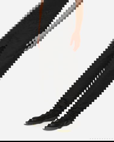 Hlače Off-White Diagonal Pocket Carpenter Pants Black Črna | OMCA207C99FAB001 1001, 2