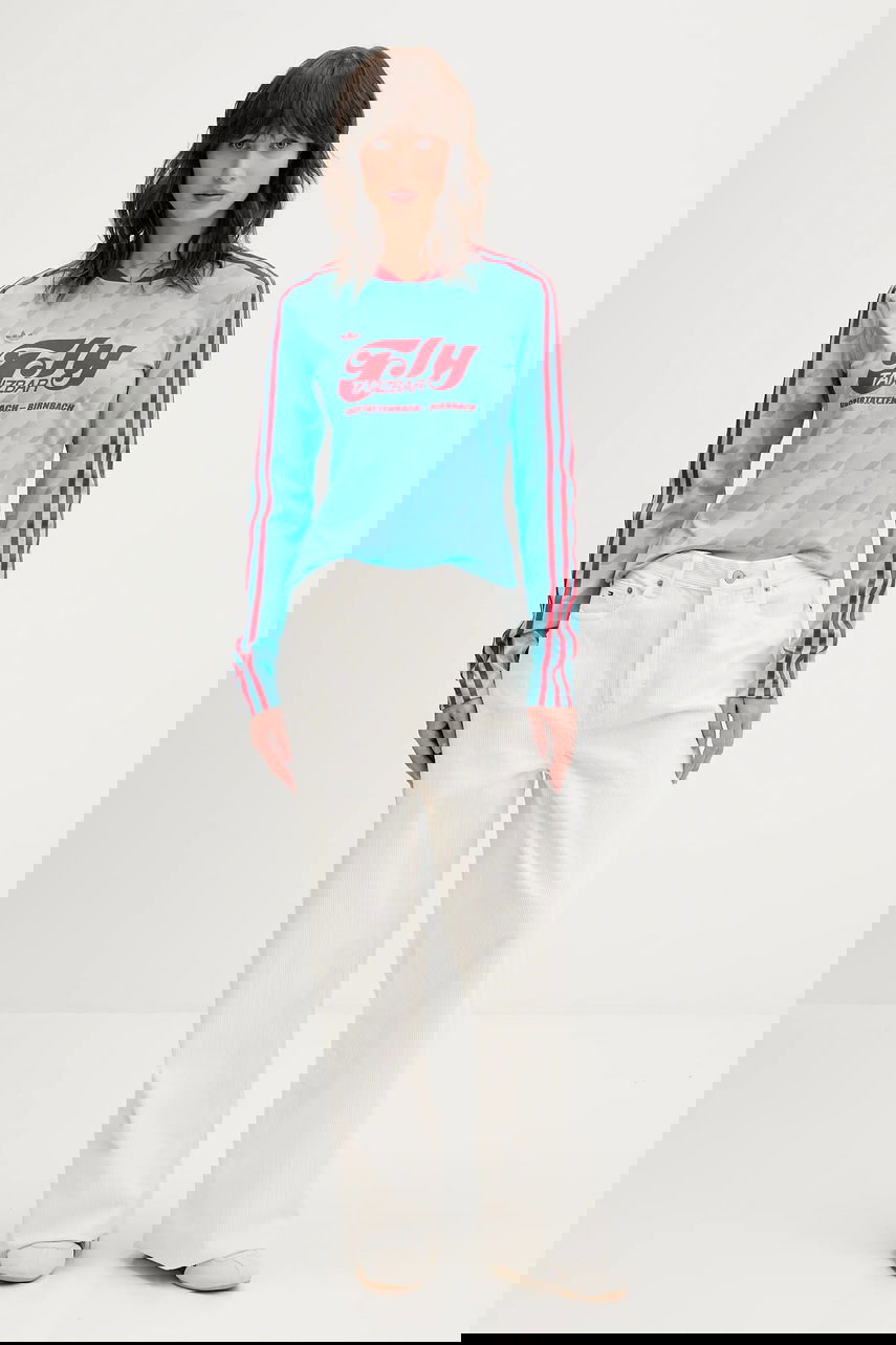 Dres adidas Performance Slim-Fit Long Sleeve Football Jersey with Allover Print Turkizna | JW0271, 1