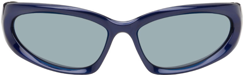 Sončna očala Balenciaga Swift Oval Sunglasses Mornarica | BB0157S-009
