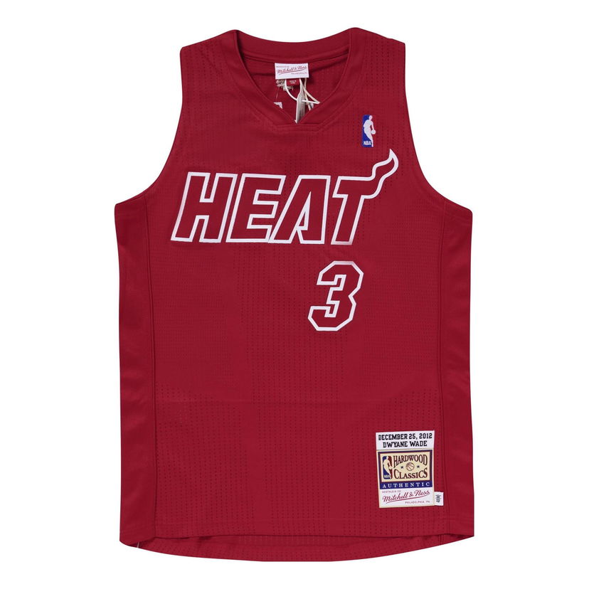 Dres Mitchell & Ness Authentic Miami Heat Dwyane Wade Jersey Rdeča | AJY44975-MHE12DWASCAR