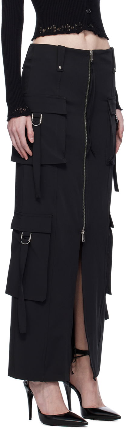 Krila Blumarine Blumarine Cargo Maxi Skirt Črna | A344G010A, 1