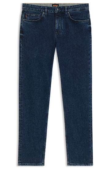Kavbojke BOSS BOSS Delaware Slim-Fit Comfort-Stretch Jeans Modra | 50544630