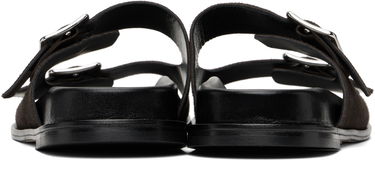 Nega čevljev Aeyde Aeyde Meena Suede Double Buckle Slides Rjava | A11-FS-FOXR08FL174-SS25-953-022, 1