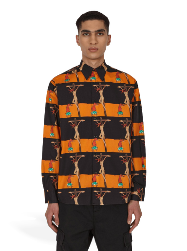 Srajce Sex Skateboards Crusifix Button Up Večbarvna | SX27 001