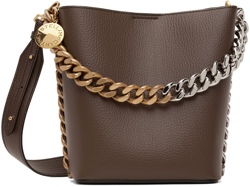 Torbica Stella McCartney Alter Mat Grainy Chain Shoulder Bag Rjava | 7B0033WP0316