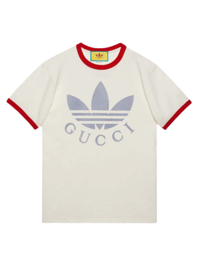 Majica Gucci adidas x Cotton Jersey T-Shirt Bela | 702612 XJEB1 9095