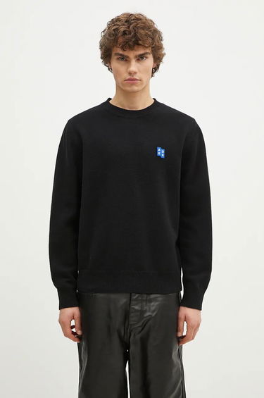 Pleteni pulover ADER ERROR Black Wool Sweater With Logo Patch Črna | BMSGFYKT0101BK, 0