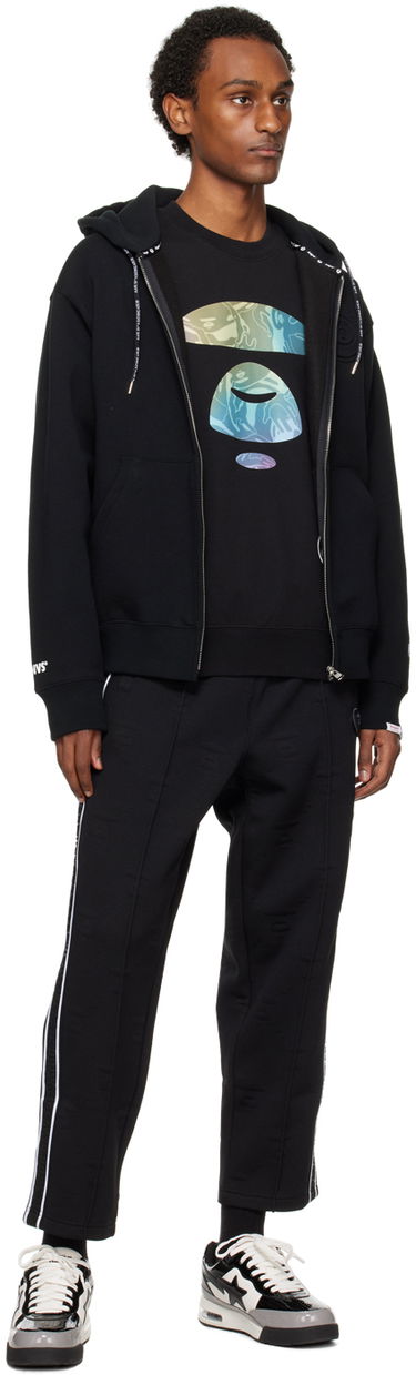 Trenirka AAPE by A Bathing Ape AAPE by A Bathing Ape Jacquard Sweatpants Črna | AAPPTMA644XXLBKX, 3