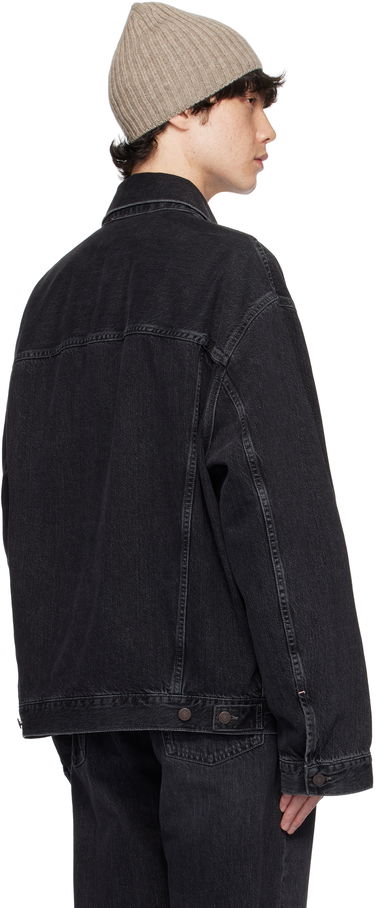 Jakna Acne Studios Black Oversized Denim Jacket Črna | C90179-, 2