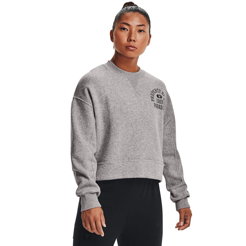 Pulover Under Armour Prjct Rock Fleece LC Crew Gray Siva | 1370546-031