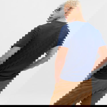 Majica GAP Micro Logo Vee Neck Tee Tapestry Navy Mornarica | 753771-03, 1